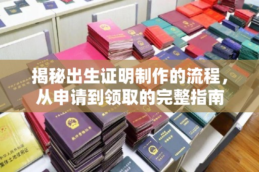 竹山揭秘出生证明制作的流程，从申请到领取的完整指南